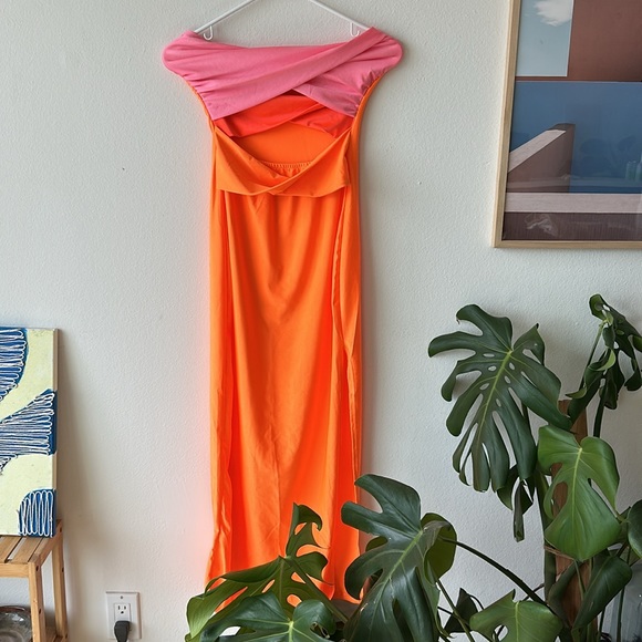 Neon orange dress - Picture 5 of 7